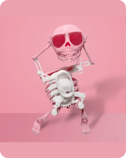 3D Model Mini Skull Printing Customized Funny Style Lucky Toy Finished Product Decompression Tool