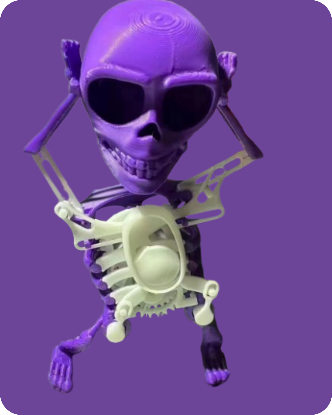 3D Model Mini Skull Printing Customized Funny Style Lucky Toy Finished Product Decompression Tool