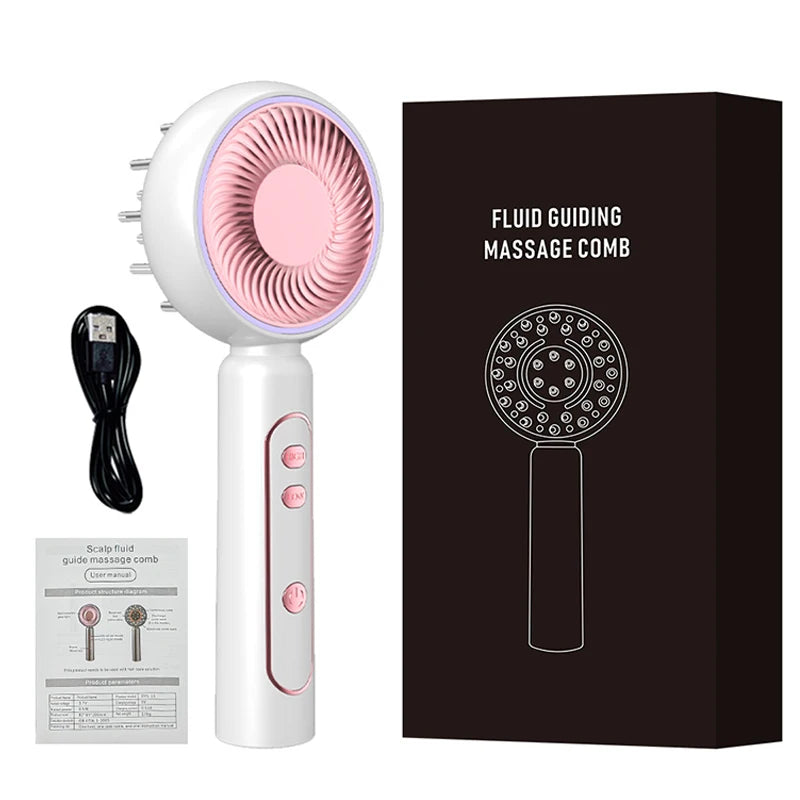 Electric Scalp Massage Comb for Hair Growth & Care